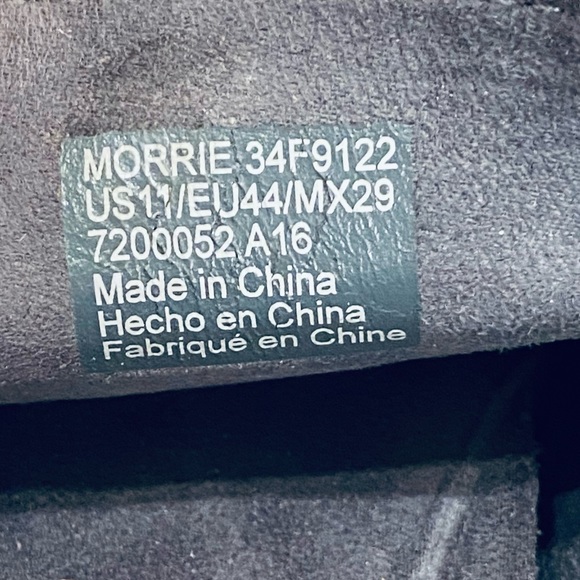 🌟HP🌟GUC Calvin Klein Morrie Black Textured Leather Driving Moccasins Loafers… - Picture 6 of 9